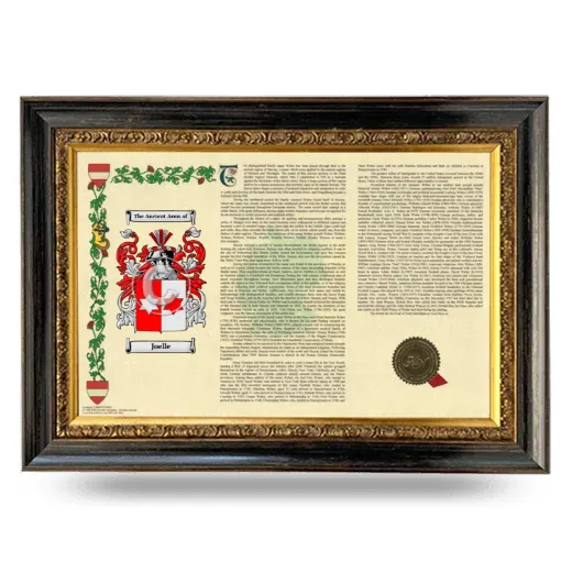 Joelle Armorial Landscape Framed - Heirloom