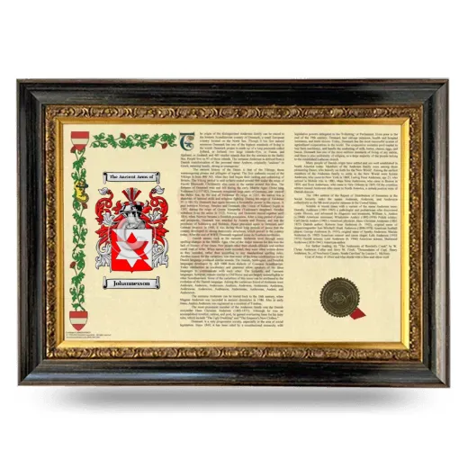 Johannesson Armorial Landscape Framed - Heirloom