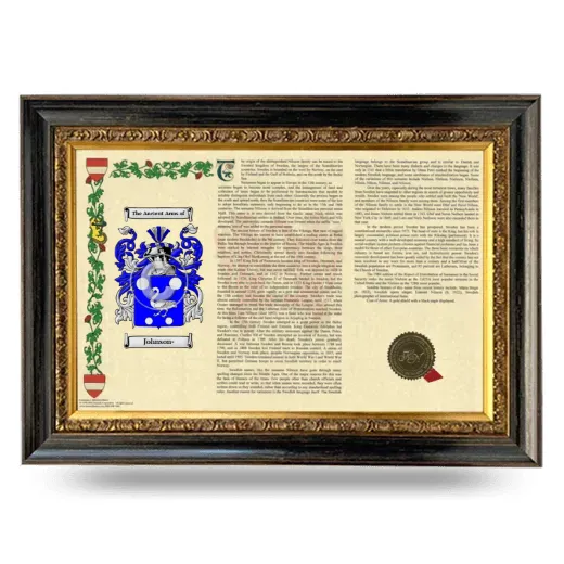 Johnson- Armorial Landscape Framed - Heirloom