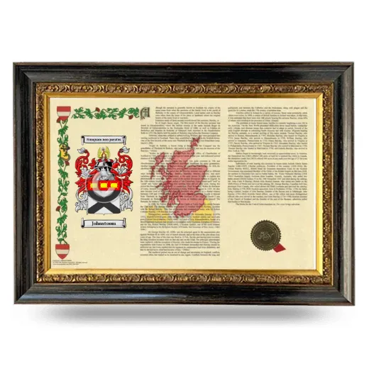 Johnstoom Armorial Landscape Framed - Heirloom