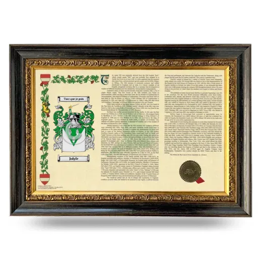 Jolyfe Armorial Landscape Framed - Heirloom