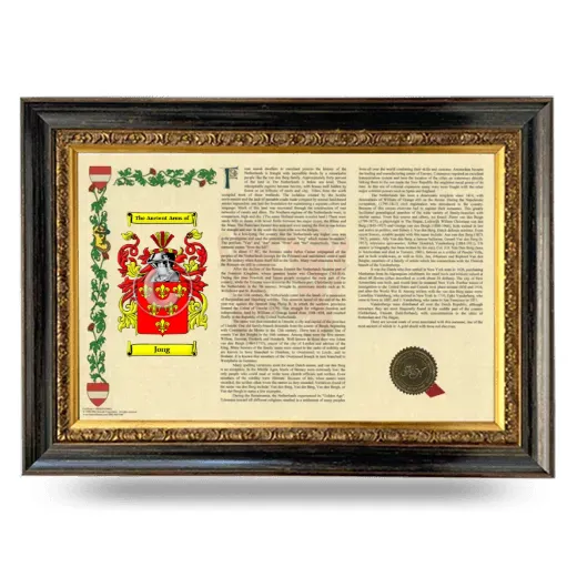 Jong Armorial Landscape Framed - Heirloom