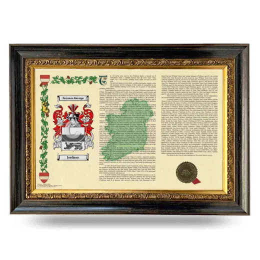 Jordaan Armorial Landscape Framed - Heirloom