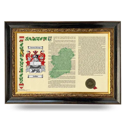 Jordon Armorial Landscape Framed - Heirloom