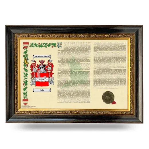 Jully Armorial Landscape Framed - Heirloom