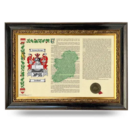 Jurdand Armorial Landscape Framed - Heirloom