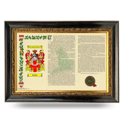 Juxton Armorial Landscape Framed - Heirloom