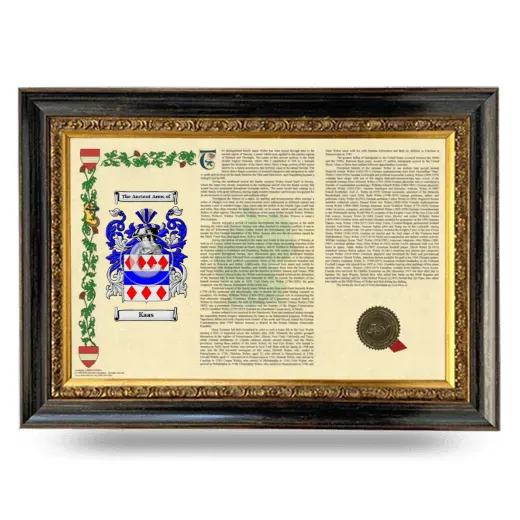 Kaas Armorial Landscape Framed - Heirloom
