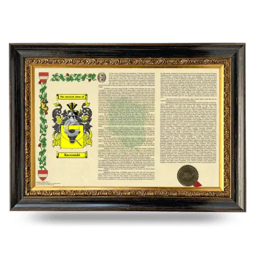 Kaczenski Armorial Landscape Framed - Heirloom