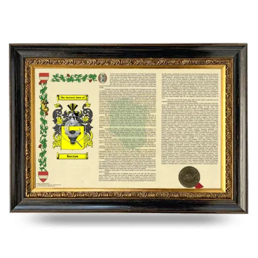 Kaczyn Armorial Landscape Framed - Heirloom