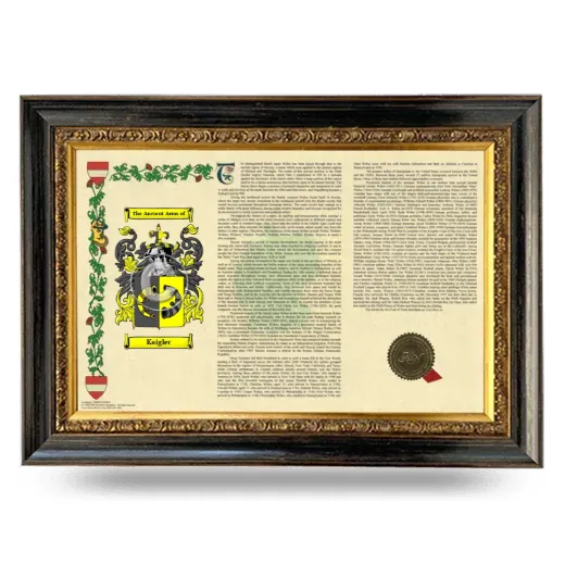 Kaigler Armorial Landscape Framed - Heirloom