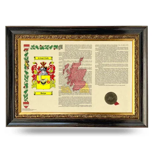 Kaiyn Armorial Landscape Framed - Heirloom
