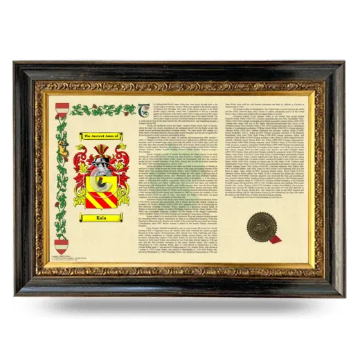 Kala Armorial Landscape Framed - Heirloom