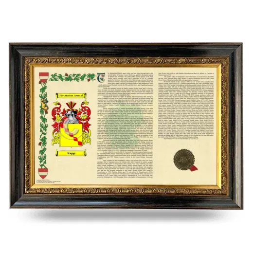 Kapp Armorial Landscape Framed - Heirloom