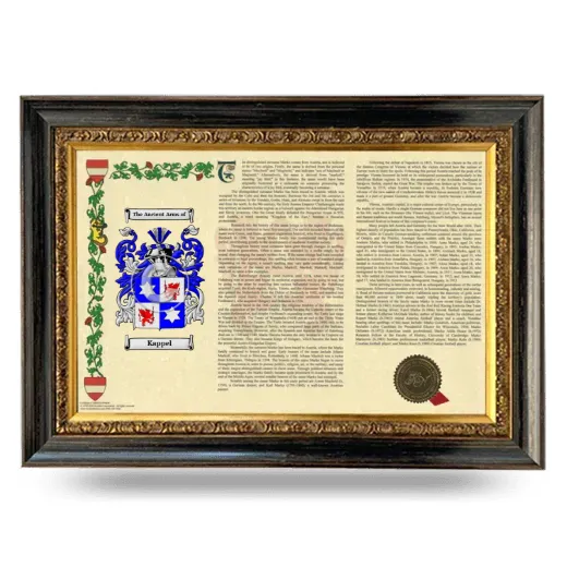 Kappel Armorial Landscape Framed - Heirloom