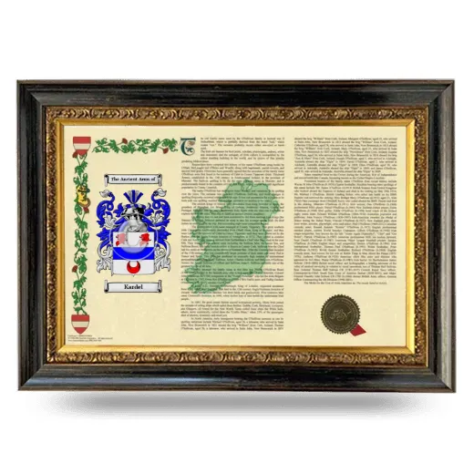 Kardel Armorial Landscape Framed - Heirloom