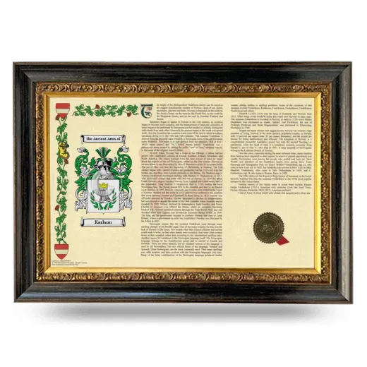 Karlson Armorial Landscape Framed - Heirloom