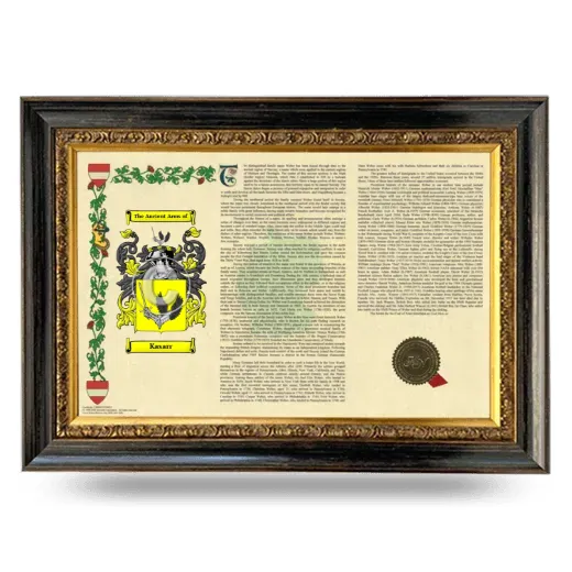 Kasarr Armorial Landscape Framed - Heirloom