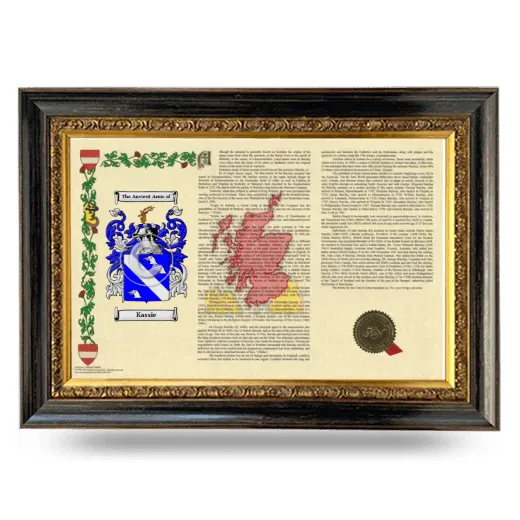 Kassie Armorial Landscape Framed - Heirloom