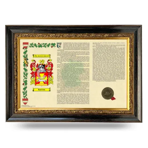 Kastens Armorial Landscape Framed - Heirloom