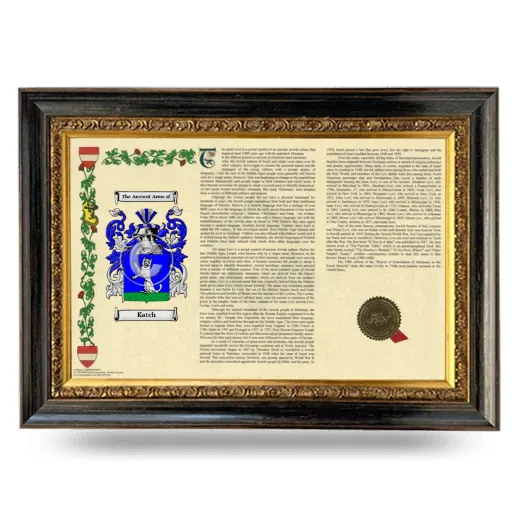Katch Armorial Landscape Framed - Heirloom