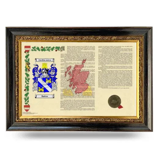 Kattos Armorial Landscape Framed - Heirloom