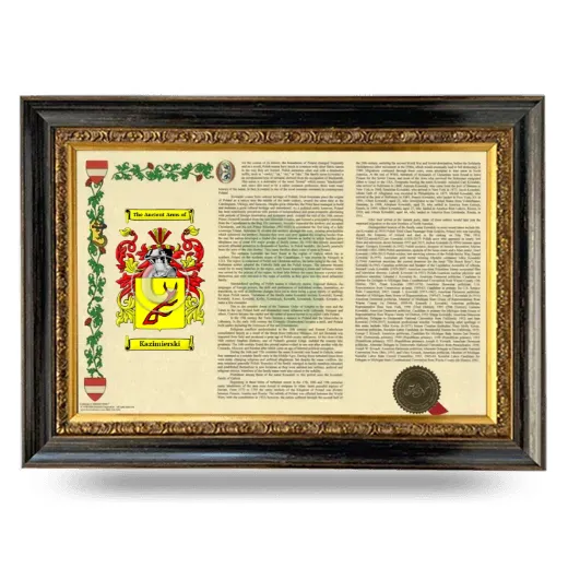 Kazimierski Armorial Landscape Framed - Heirloom