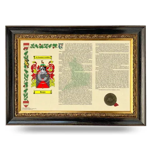 Keays Armorial Landscape Framed - Heirloom