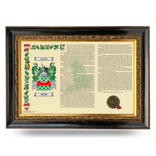 Kebbel Armorial Landscape Framed - Heirloom