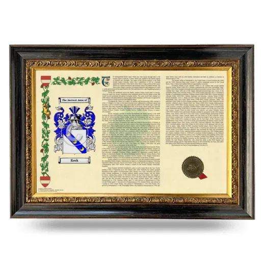 Keck Armorial Landscape Framed - Heirloom