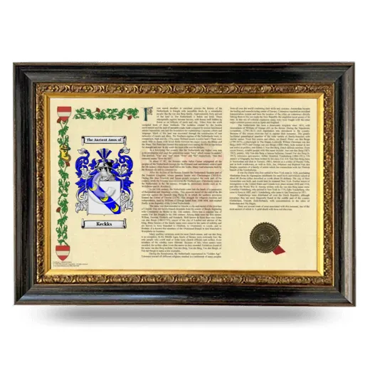 Keckks Armorial Landscape Framed - Heirloom