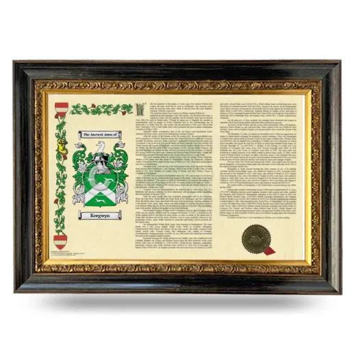 Keegwyn Armorial Landscape Framed - Heirloom
