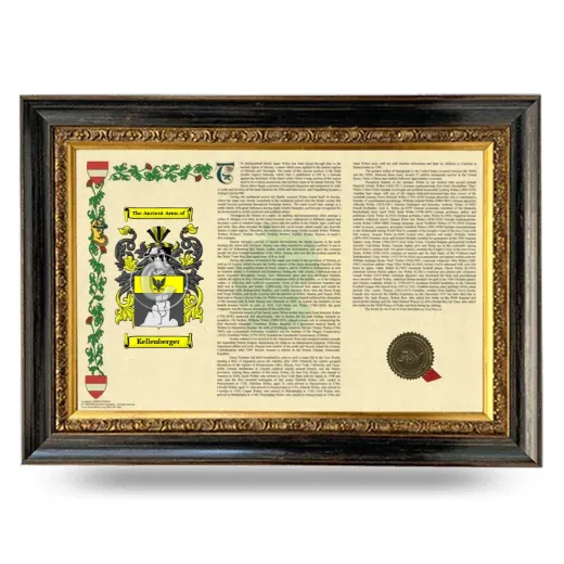 Kellenberger Armorial Landscape Framed - Heirloom