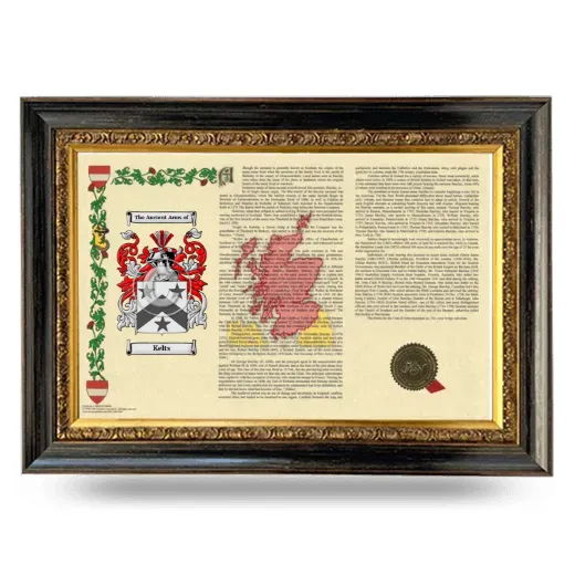 Kelts Armorial Landscape Framed - Heirloom