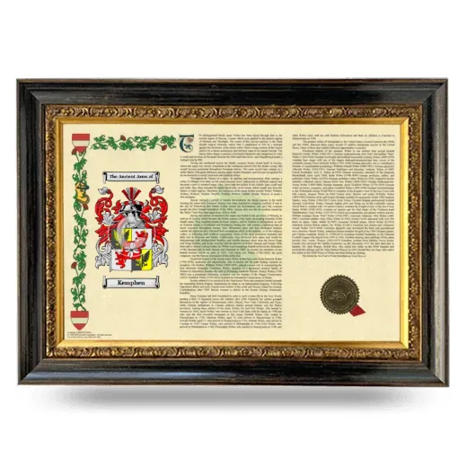 Kemphen Armorial Landscape Framed - Heirloom