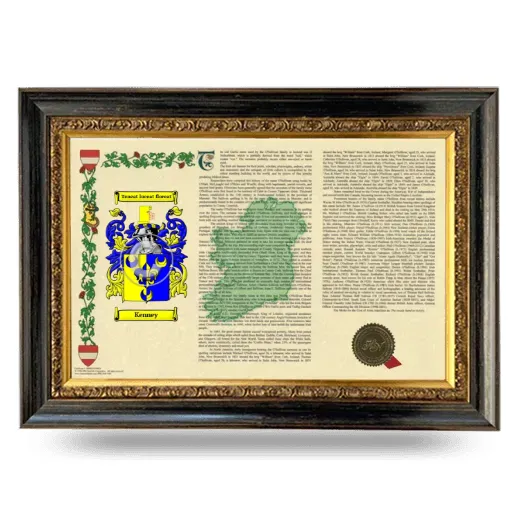 Kenney Armorial Landscape Framed - Heirloom