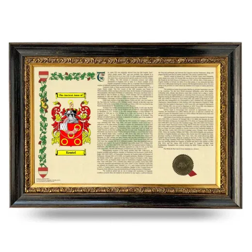 Kentel Armorial Landscape Framed - Heirloom