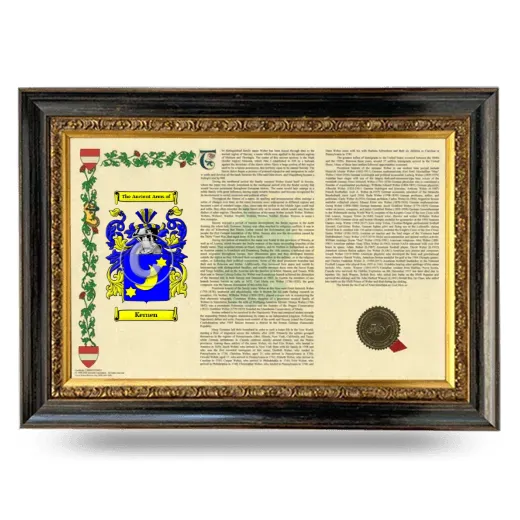 Kernen Armorial Landscape Framed - Heirloom