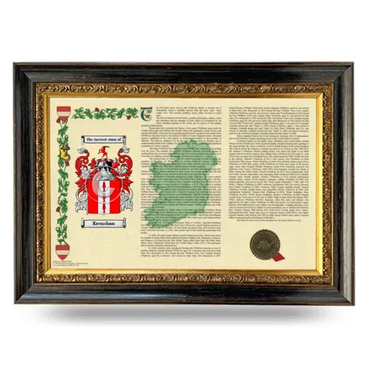 Kernohan Armorial Landscape Framed - Heirloom