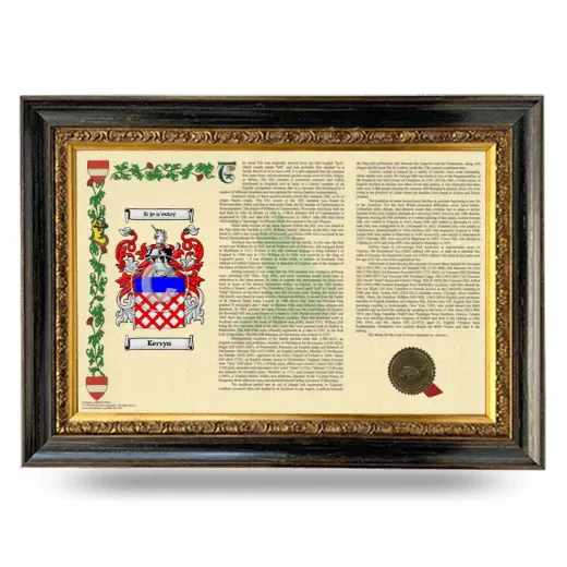 Kervyn Armorial Landscape Framed - Heirloom