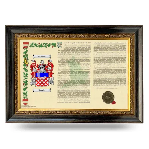 Kerwin Armorial Landscape Framed - Heirloom