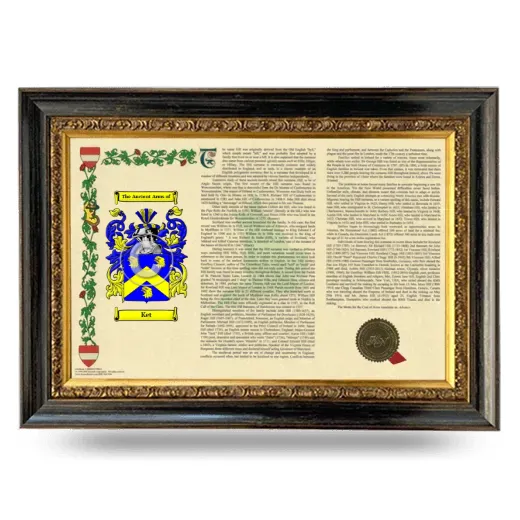 Ket Armorial Landscape Framed - Heirloom