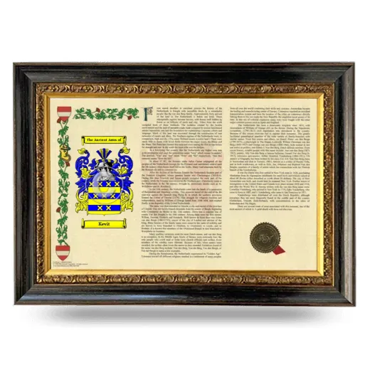 Kevit Armorial Landscape Framed - Heirloom