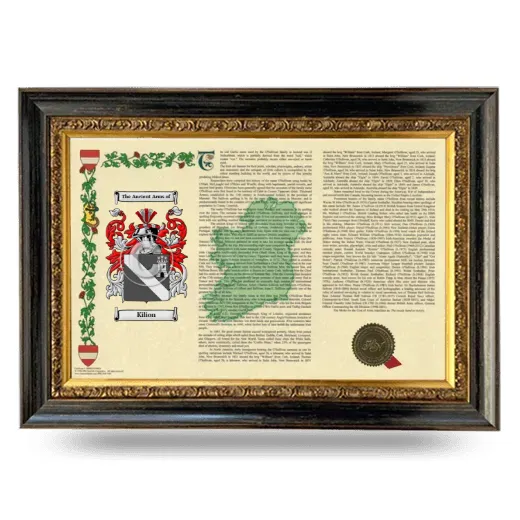 Kilion Armorial Landscape Framed - Heirloom