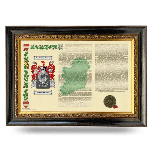 Killala'killilea Armorial Landscape Framed - Heirloom