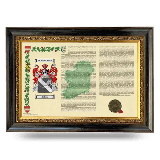 Killeen Armorial Landscape Framed - Heirloom