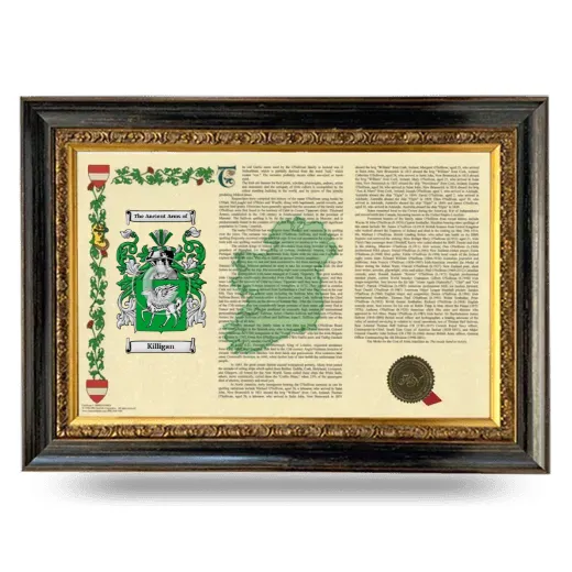 Killigan Armorial Landscape Framed - Heirloom