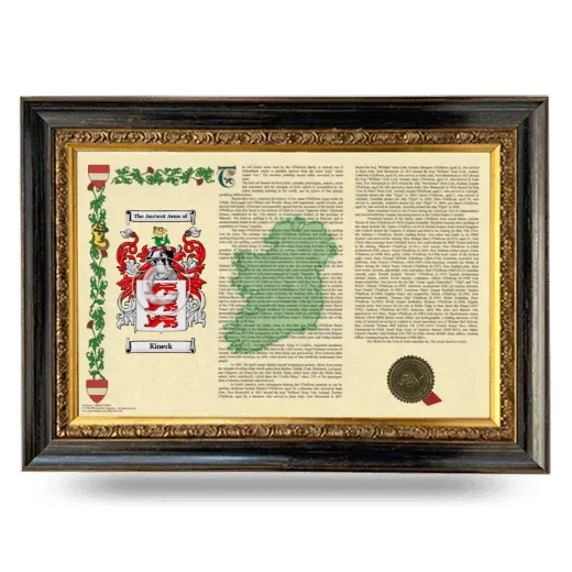 Kinerk Armorial Landscape Framed - Heirloom