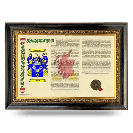 Kinlick Armorial Landscape Framed - Heirloom