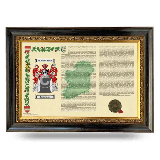 Kinneman Armorial Landscape Framed - Heirloom